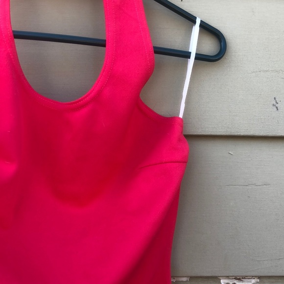 Bright red halter dress - Picture 4 of 5